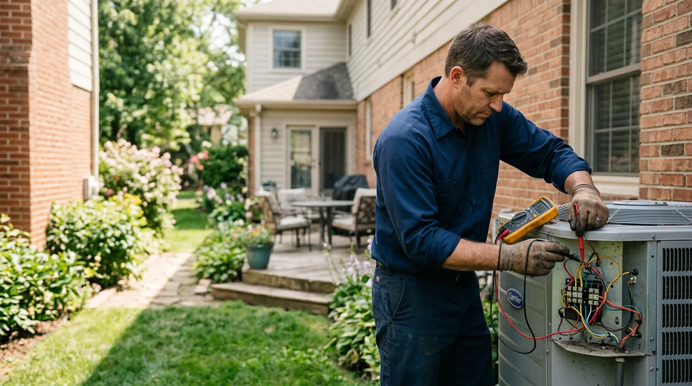 HVAC technician working near Robbinston, ME